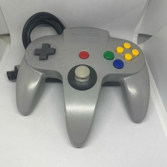 N64 Nintendo OEM Gray Controller New GC style Joystick User Tested Everything Wo - Picture 1 of 5